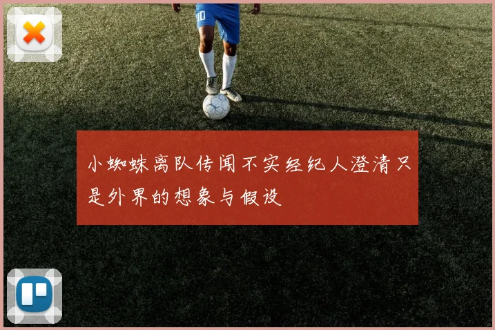 小蜘蛛离队传闻不实经纪人澄清只是外界的想象与假设